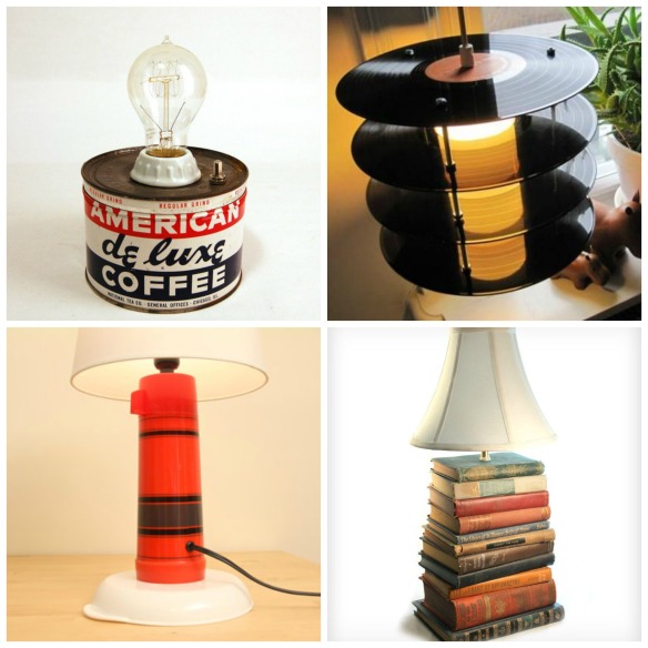 Upcycled lamps